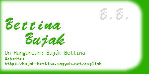 bettina bujak business card